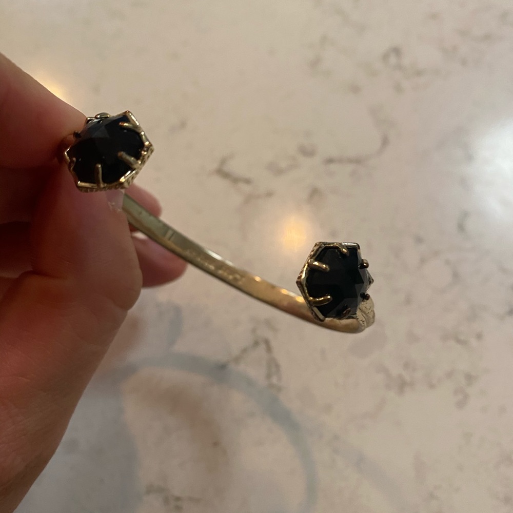 Kendra Scott gold and black bracelet